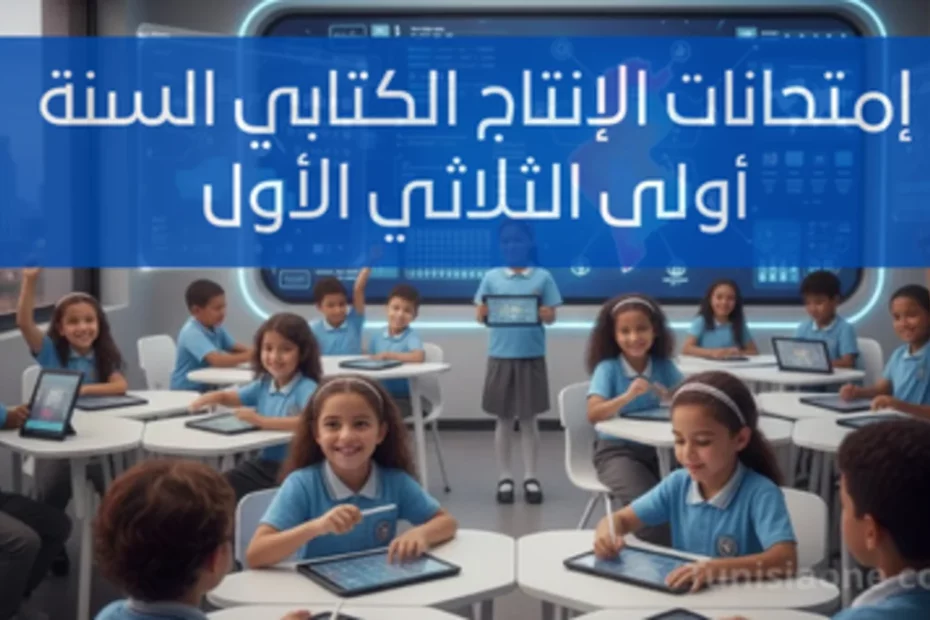 امتحانات الانتاج الكتابي السنة اولى الثلاثي الأول