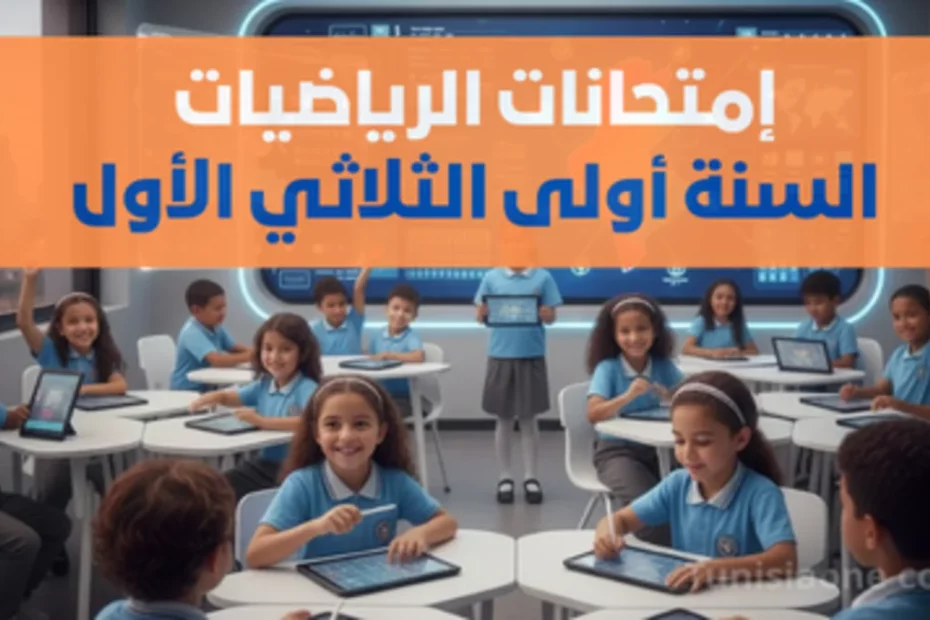 امتحانات الرياضيات السنة اولى الثلاثي الاول