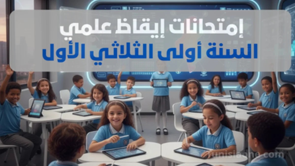 إمتحانات إيقاظ علمي السنة أولى الثلاثي الأول امتحانات الايقاظ العلمي السنة اولى الثلاثي الاول