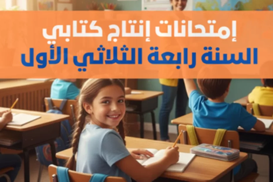إمتحانات إنتاج كتابي السنة رابعة الثلاثي الأول