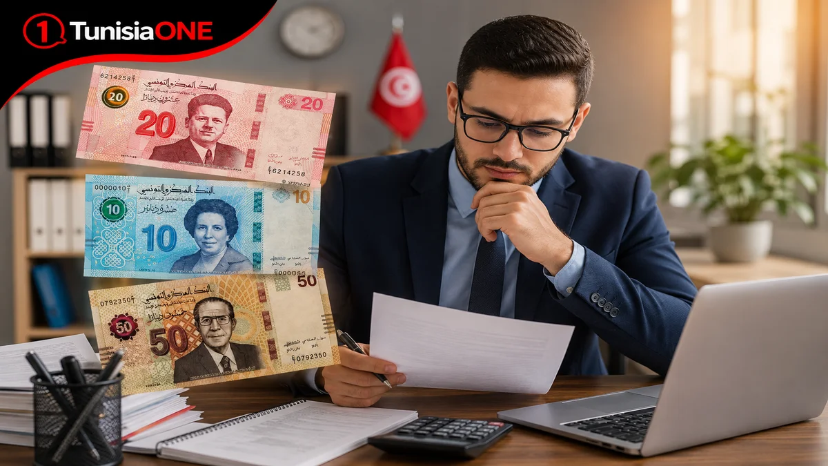 الزيادة في الأجور في تونس: هل اقترب موعد القسط الثاني؟ الحقيقة الكاملة أوراق نقدية تونسية من فئات 10 و20 و50 ديناراً ترمز إلى الزيادة في أجور موظفي الوظيفة العمومية والقطاع العام في تونس، مع التركيز على موعد القسط الثاني وقيمته وفق الأوامر الحكومية.
