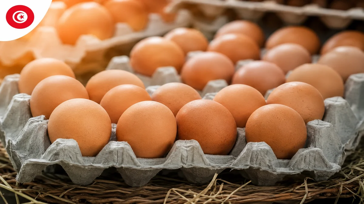 أزمة البيض في تونس.. تحذيرات من خروج الفلاحين وتركيز النشاط في أيدي أقلية بيض استهلاك تونسي داخل أطباق كرتونية وسط أزمة قطاع إنتاج البيض